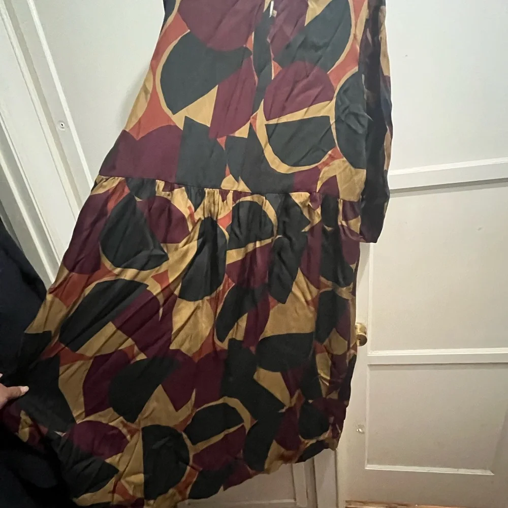 TOAST London geo print cup to blend dress size 18 - Picture 12 of 16